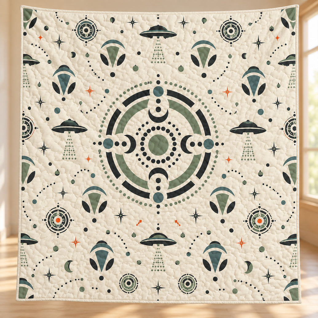 Crop Circle Visitors Quilt Blanket