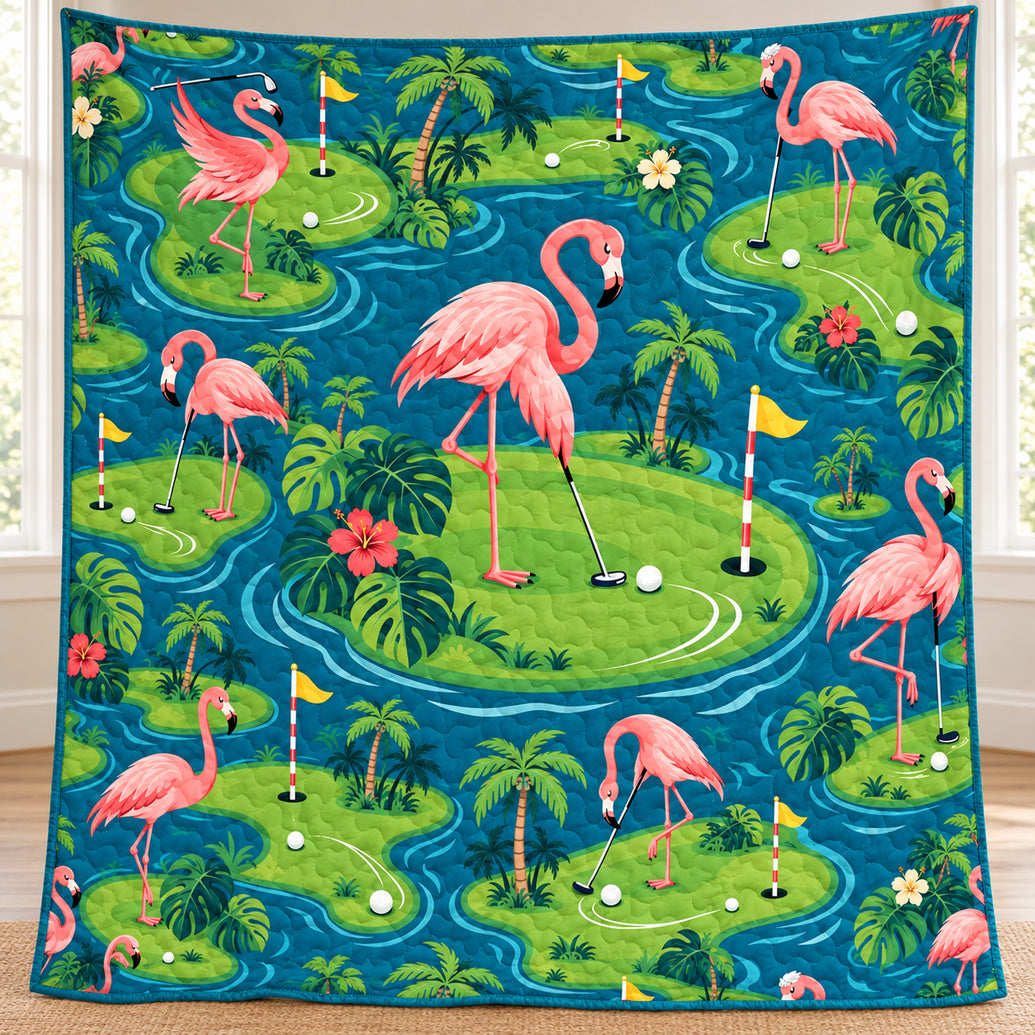 Lagoon Putting Parade Quilt Blanket