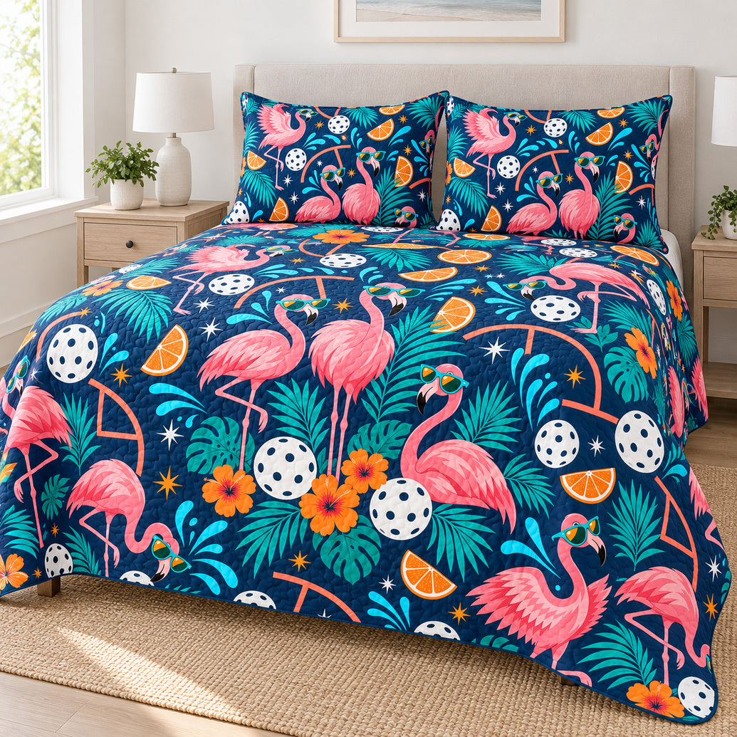 Sunset Flamingo Rally Bedding Set