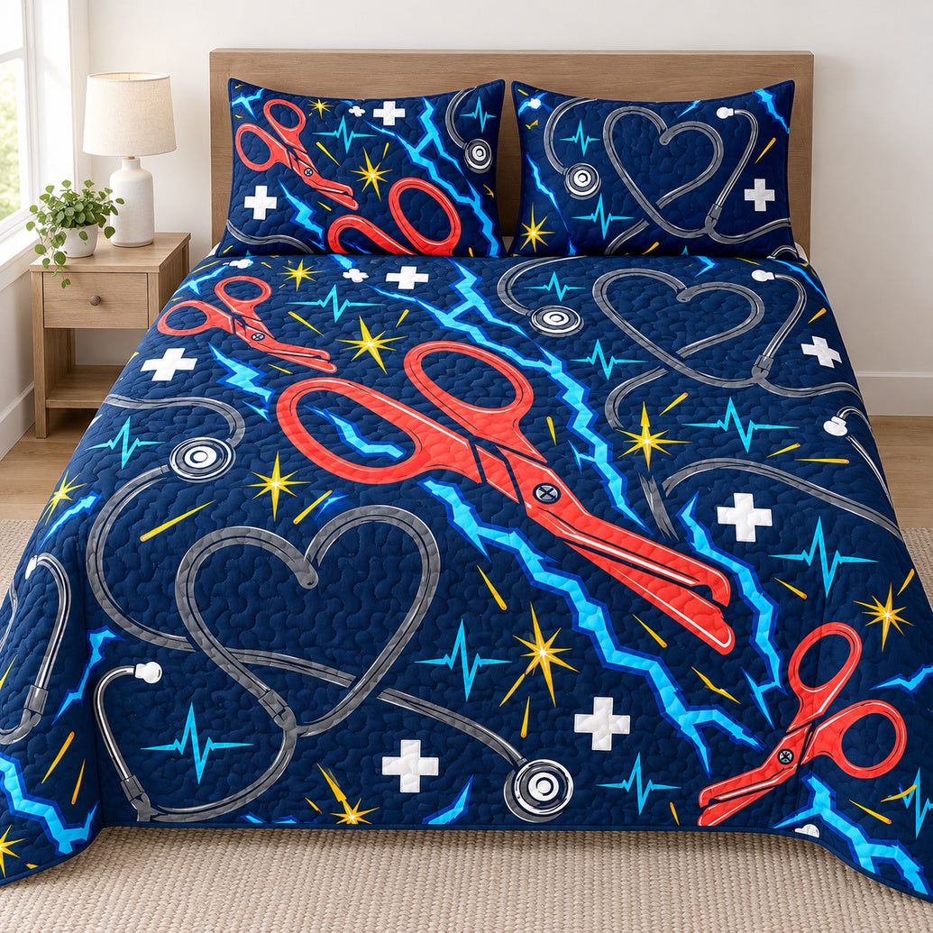 Trauma Shears Pulse Rush Bedding Set