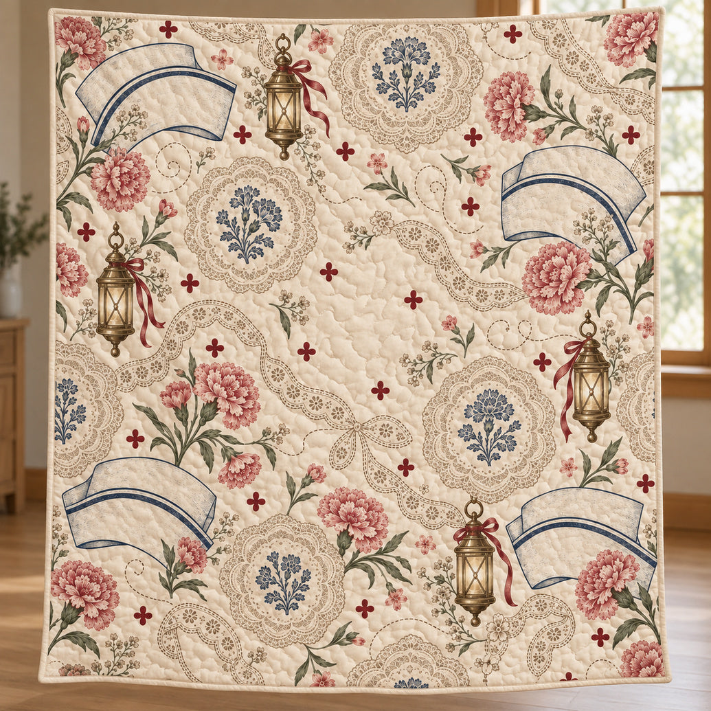 Lantern Lace Care Garden Quilt Blanket