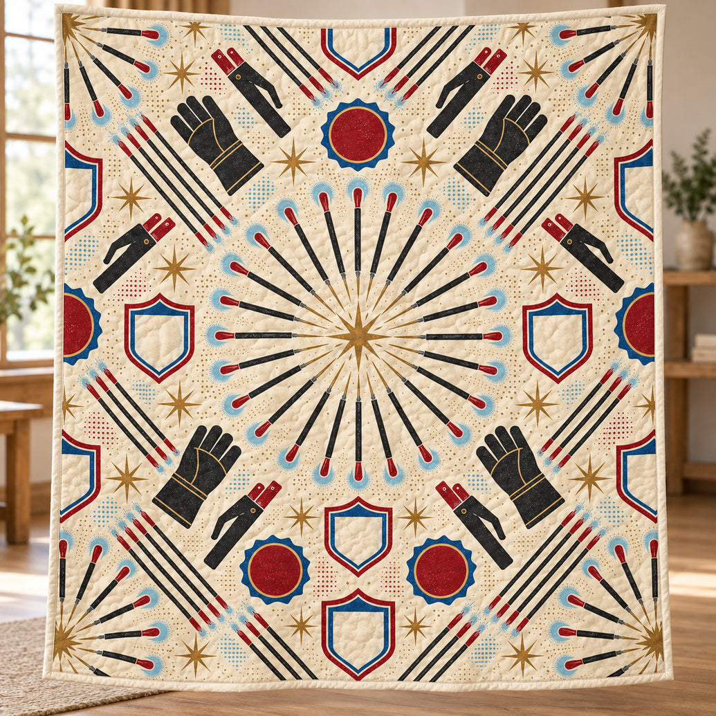 Arcburst Workshop Almanac Quilt Blanket