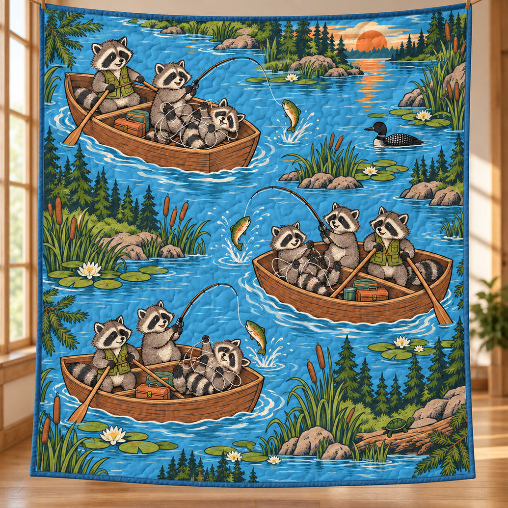 Riverbank Reel Rascals Quilt Blanket