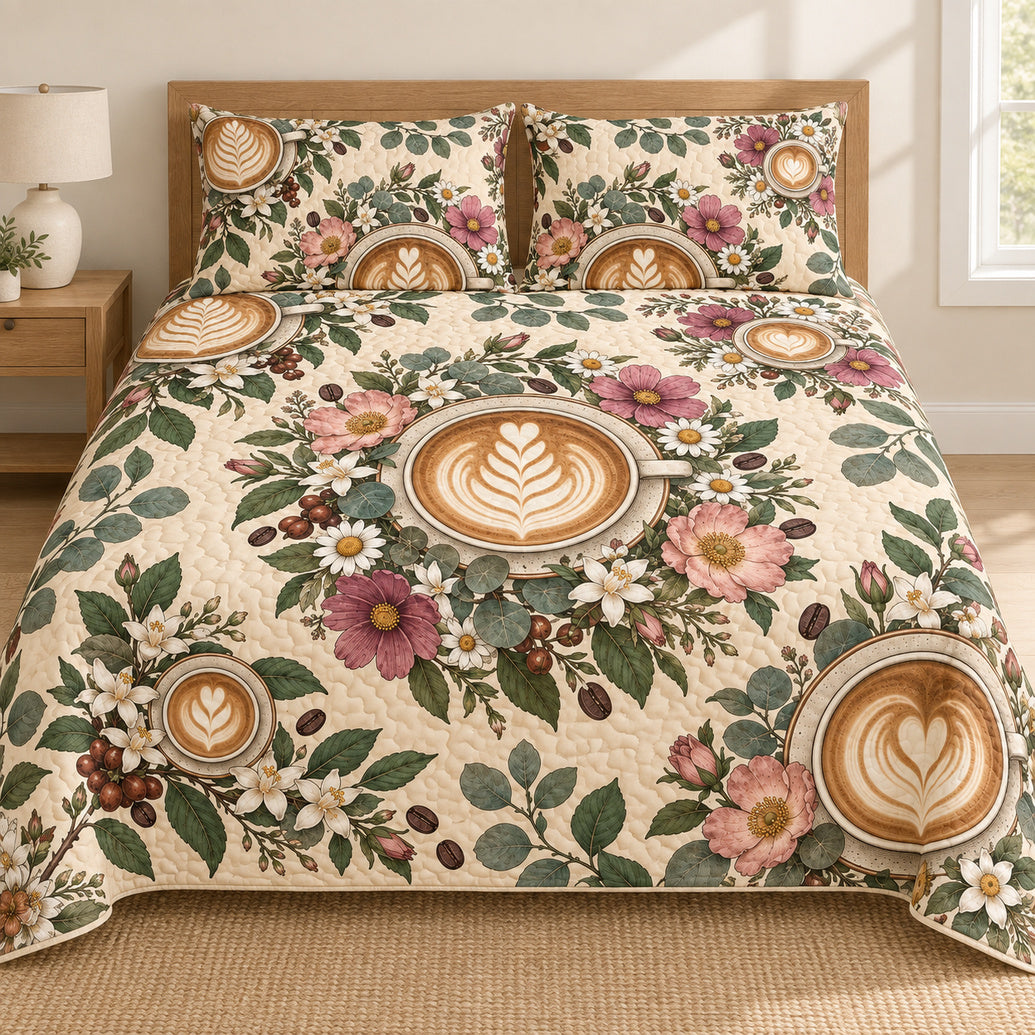 Wildflower Latte Parlor Bedding Set