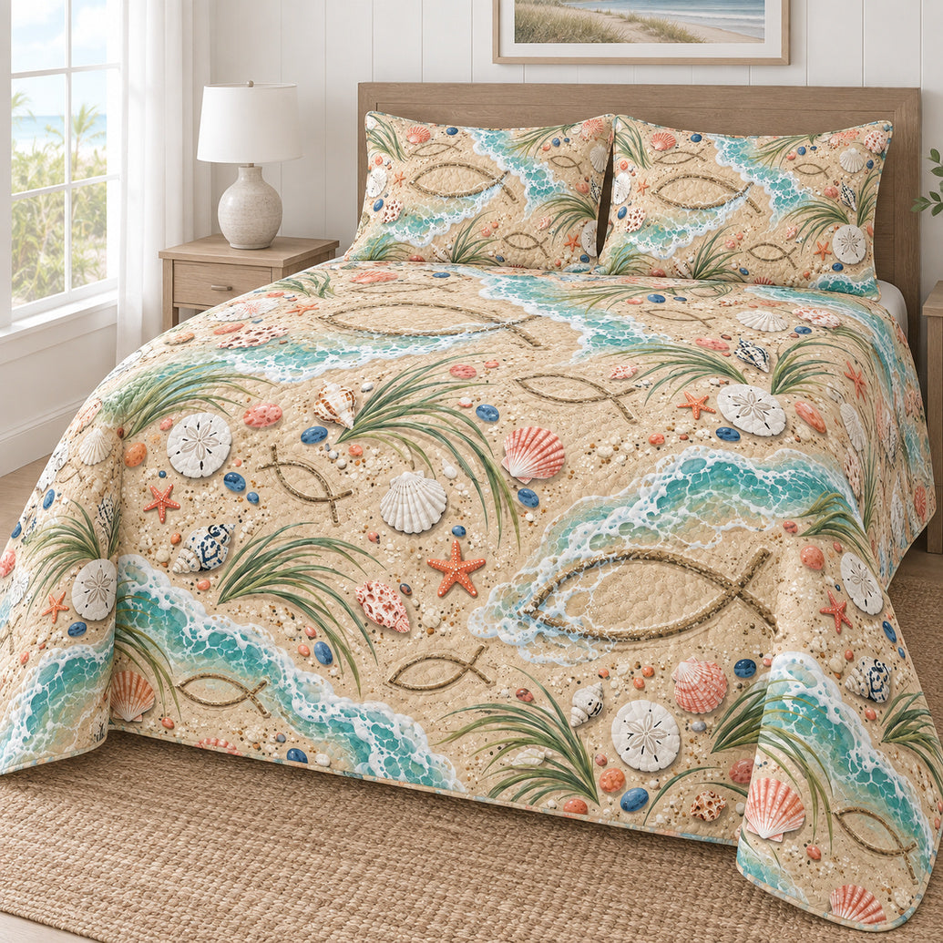 Shoreline Fish Retreat Bedding Set