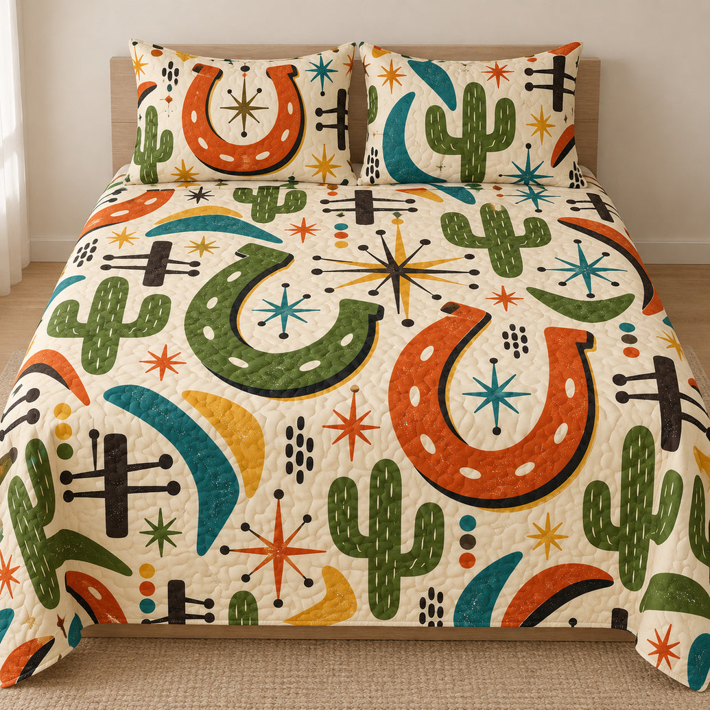 Atomic Horseshoe Parade Bedding Set