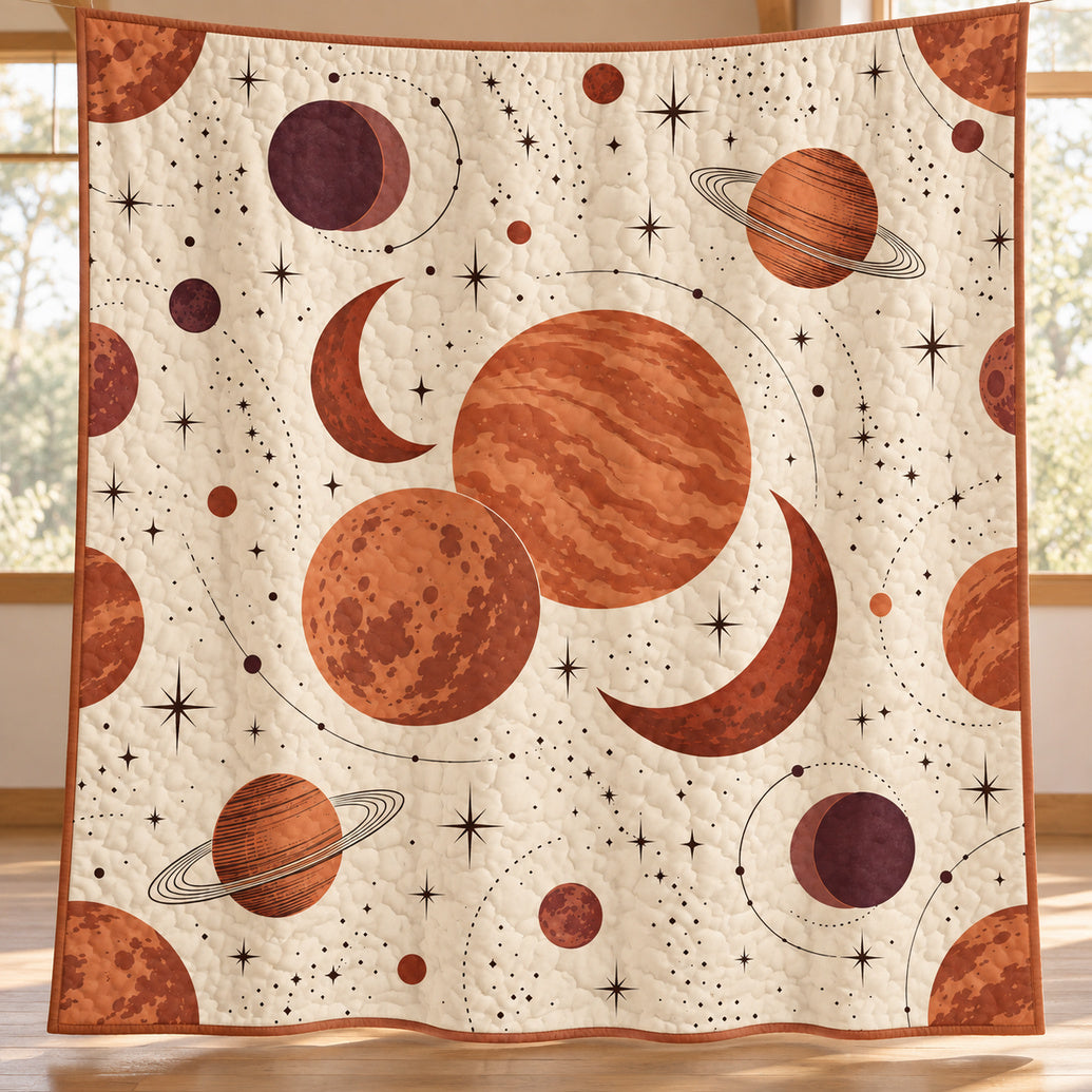 Clay Planetarium Quilt Blanket