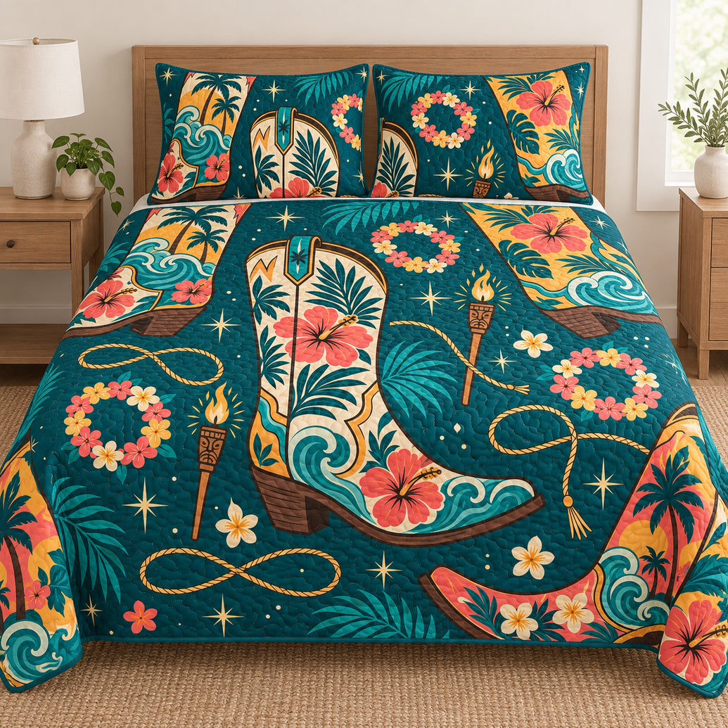 Tiki Boot Social Bedding Set