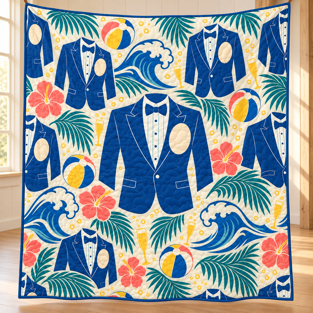Tidal Tuxedo Tribute Quilt Blanket