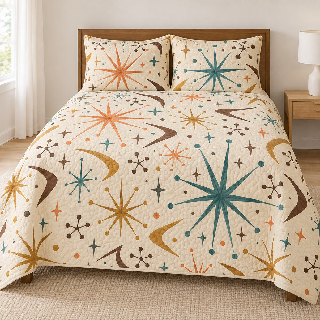 Cream Starburst Lounge Bedding Set