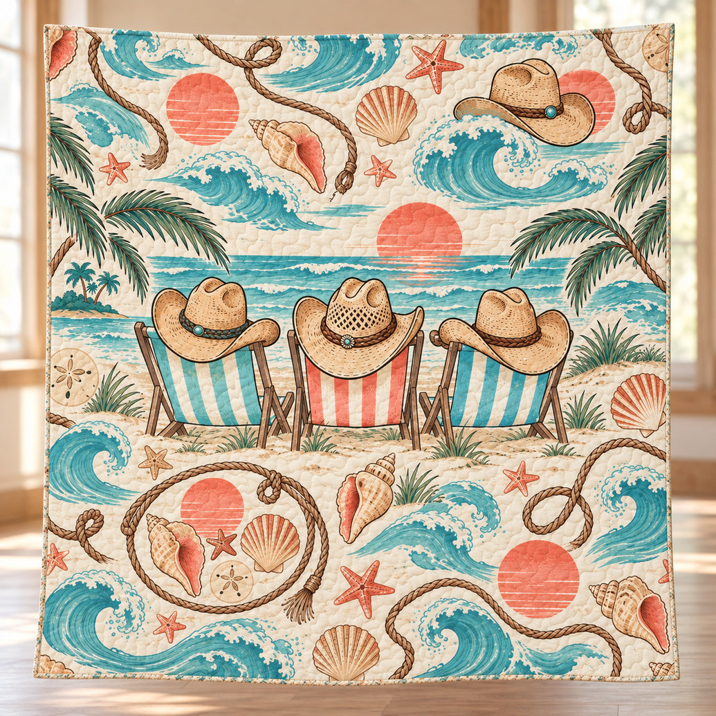 Saltwater Stetson Escape Quilt Blanket