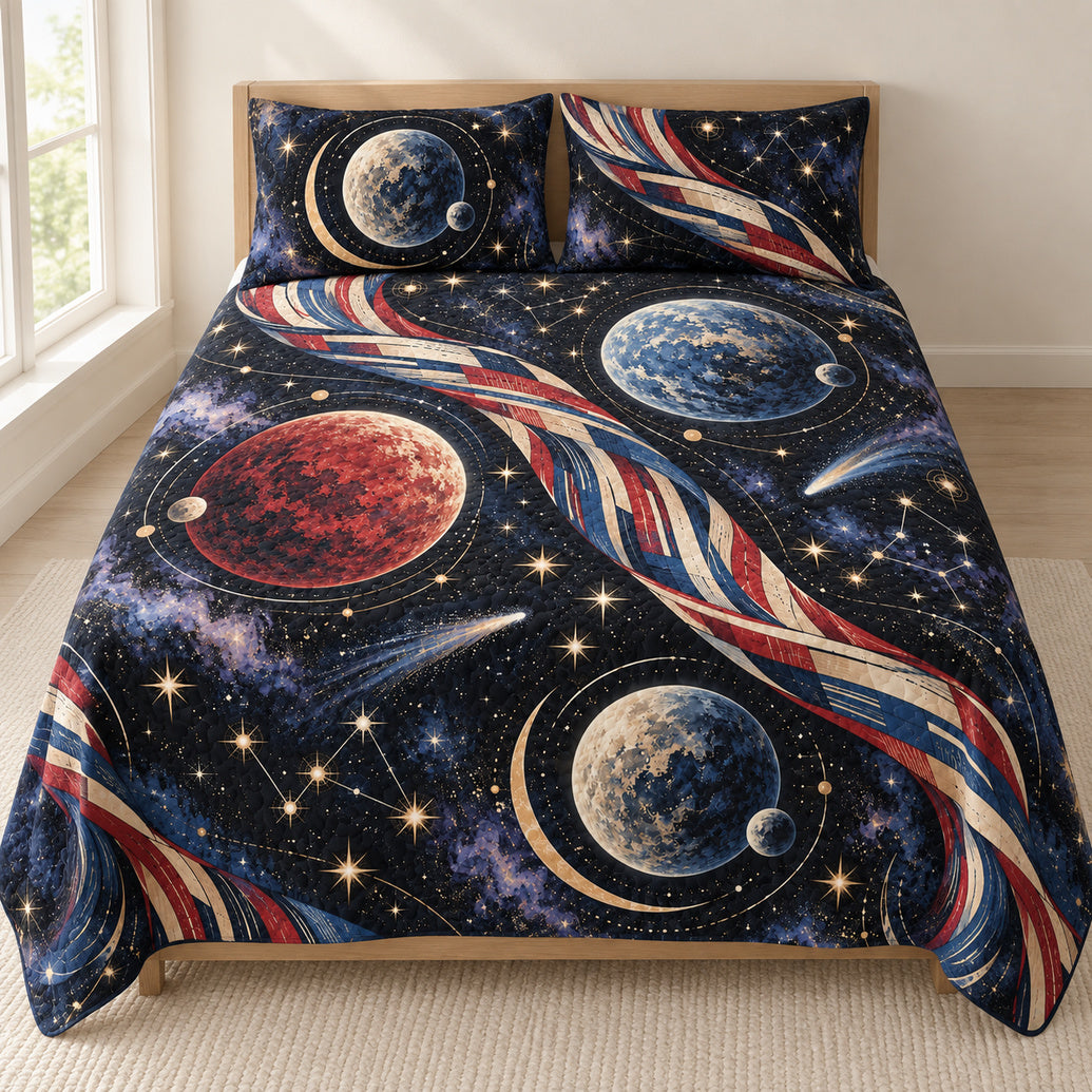 Constellation Stripe Voyage Bedding Set