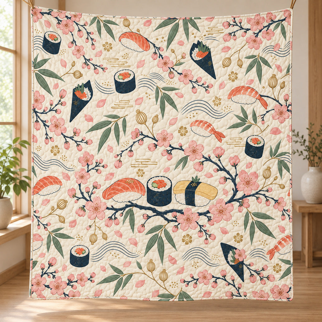 Blossom Bento Garden Quilt Blanket