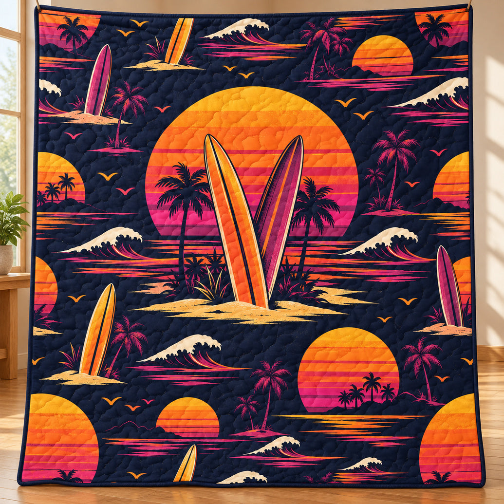 Afterglow Quiver Line Quilt Blanket