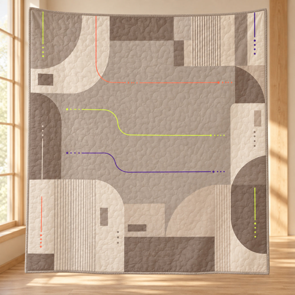 Sandlight Voltage Quilt Blanket