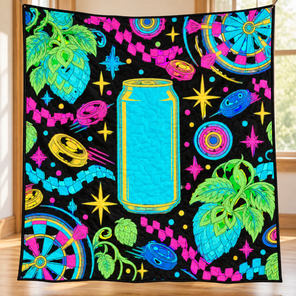 Electric Taproom Arcade Quilt Blanket