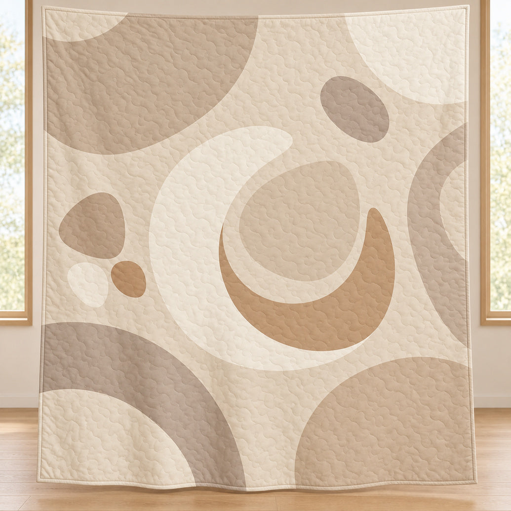 Cashmere Drift Forms Quilt Blanket