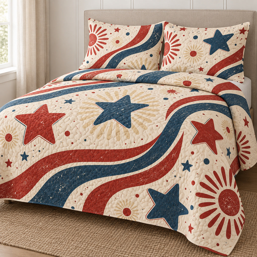 Seventies Starstripe Sunfade Bedding Set