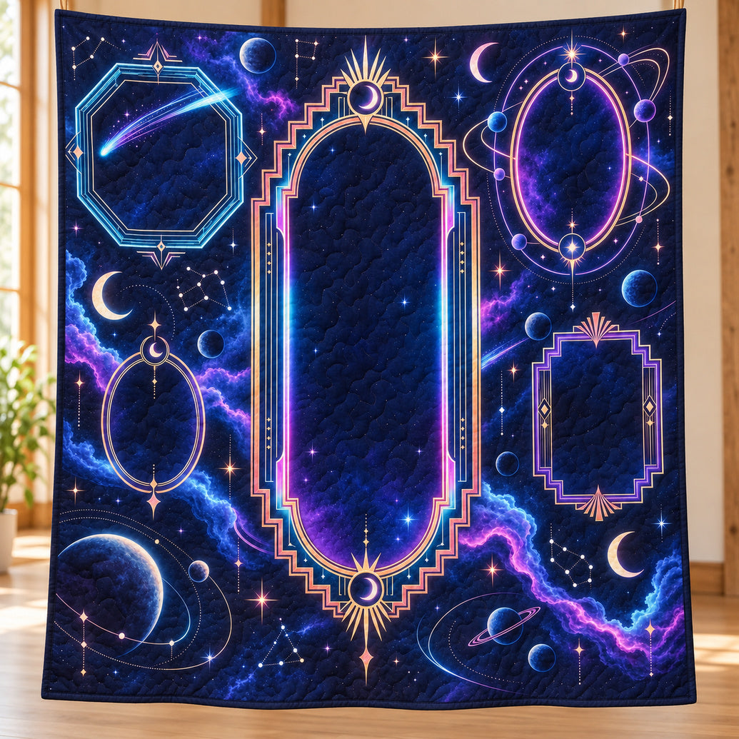 Starlight Frame Drift Quilt Blanket
