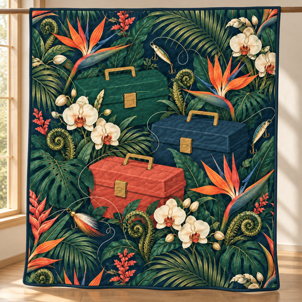 Botanical Tackle Conservatory Quilt Blanket