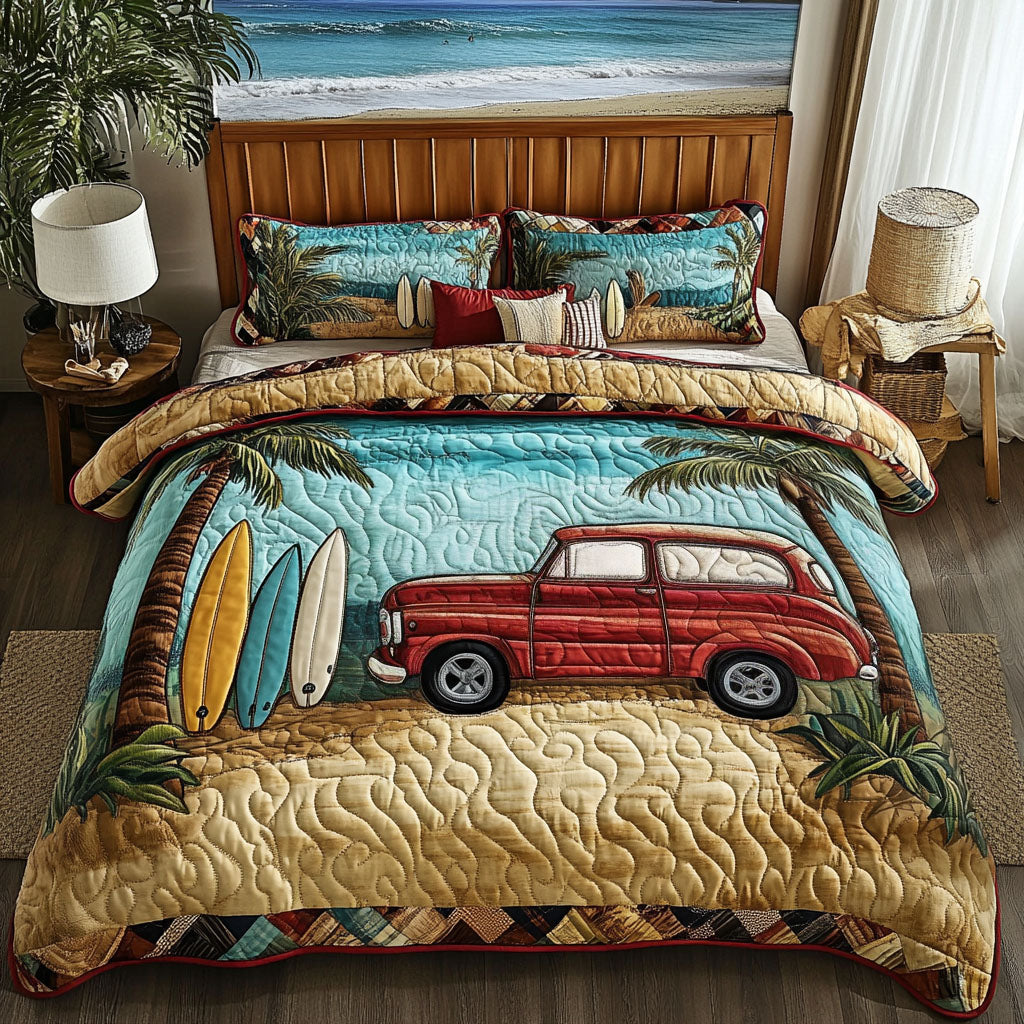 Ocean Breeze 3-Piece Quilted Bedding Set - Single (59" x 70")