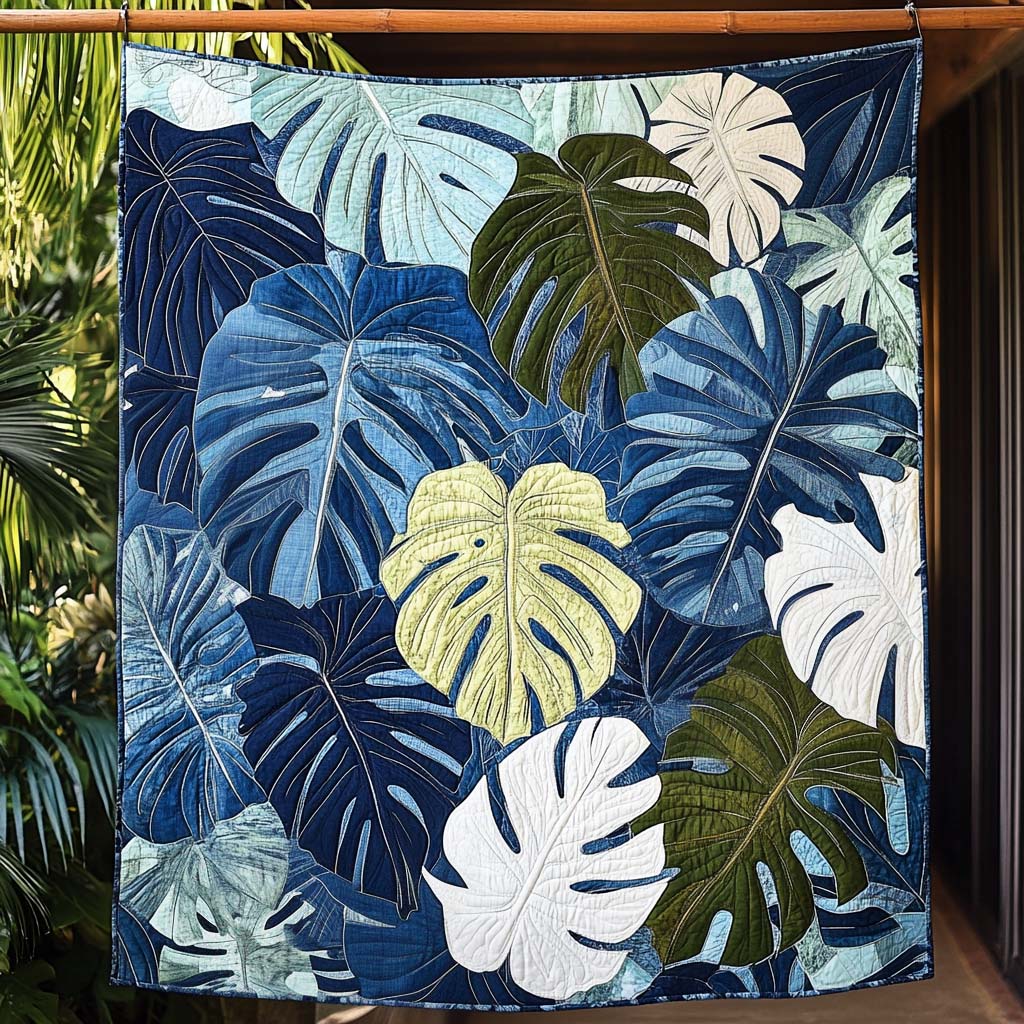 Ocean Breeze Quilted Blanket - Throw (55" x 60")