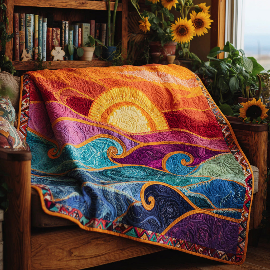 Ocean Dawn Quilted Blanket - Baby (30" x 40") - Pack 1