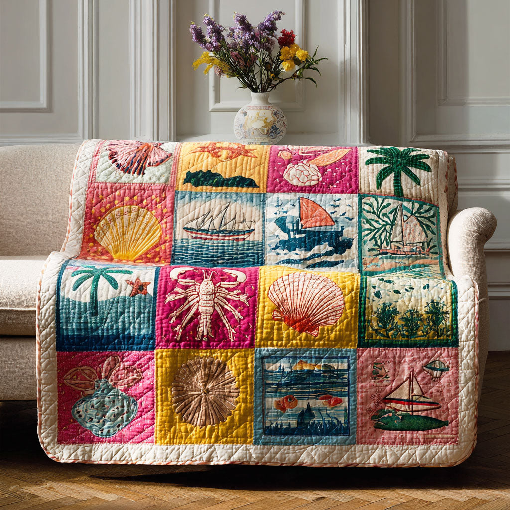 Ocean Escape Quilted Blanket - Baby (30" x 40") - Pack 1