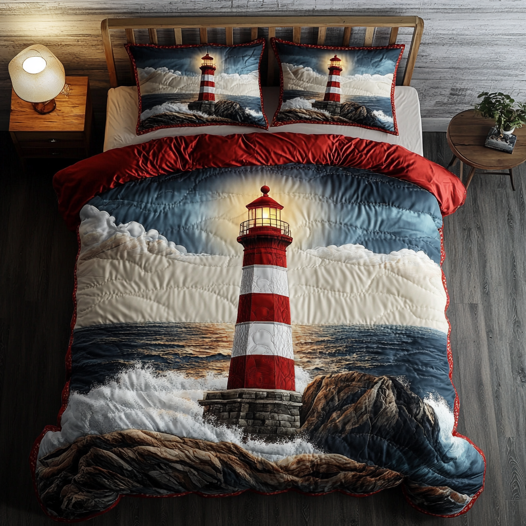 Ocean Guardian 3-Piece Quilted Bedding Set - Single (59" x 70")