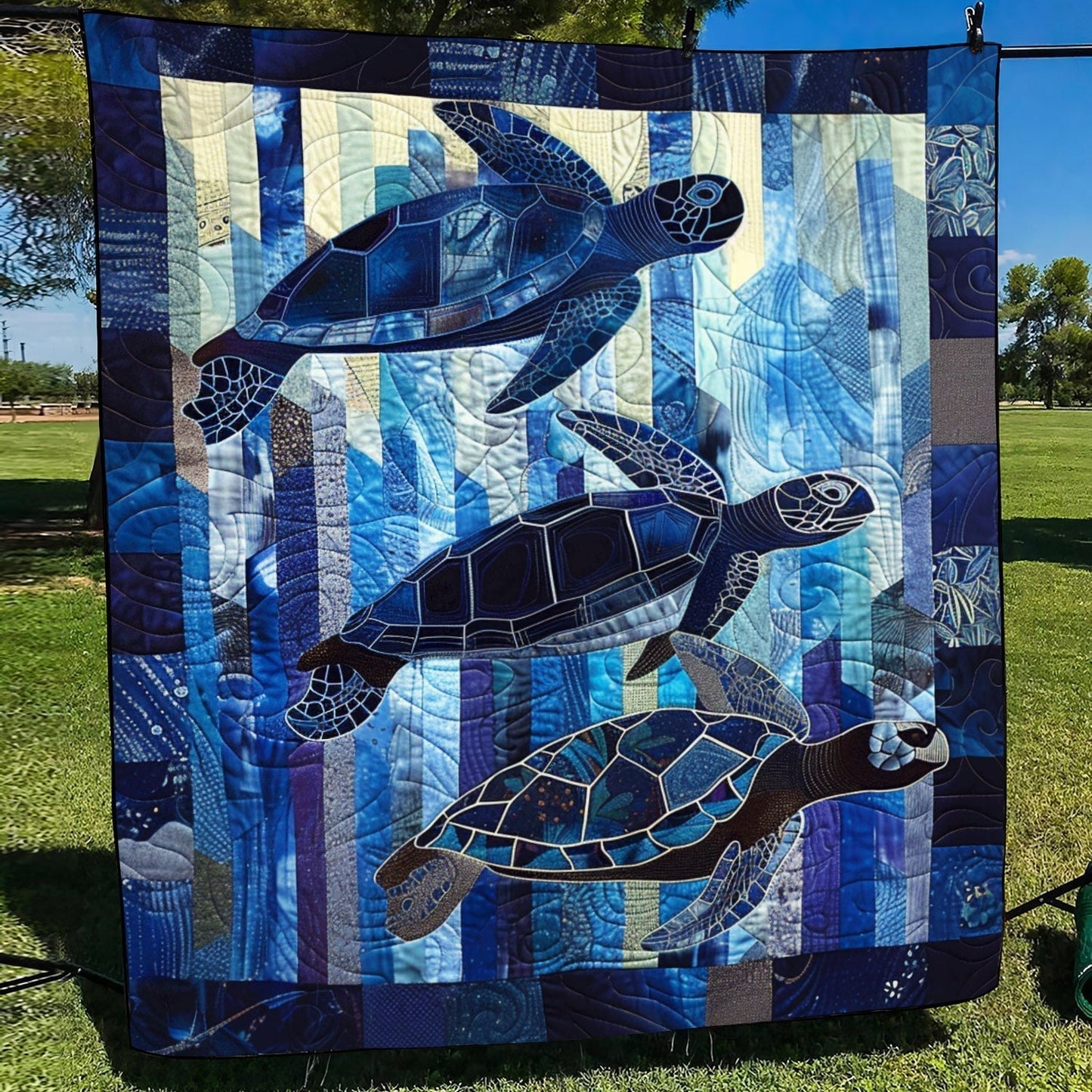 Ocean Odyssey Quilted Blanket - Throw (55" x 60")