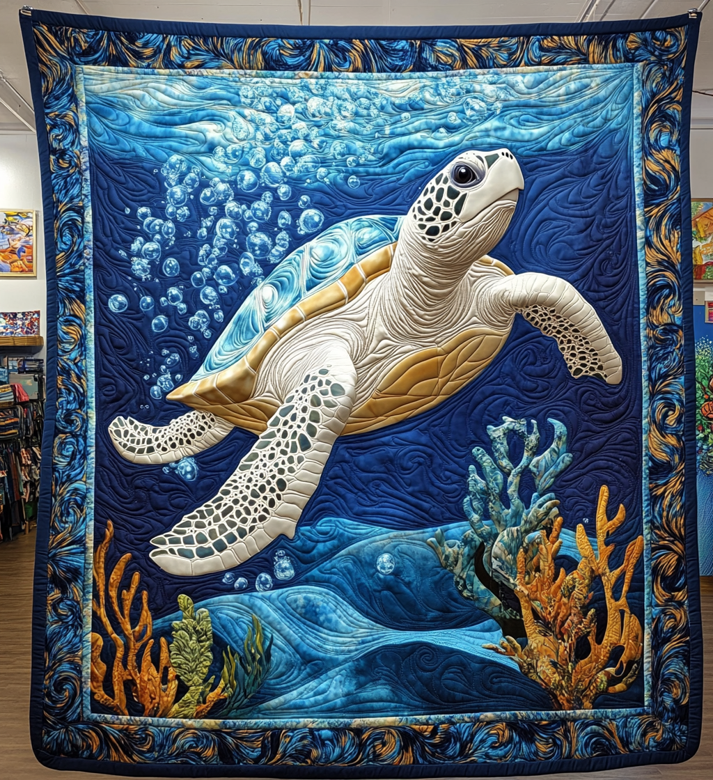 Ocean Wanderer Quilted Blanket - Baby (30" x 40")