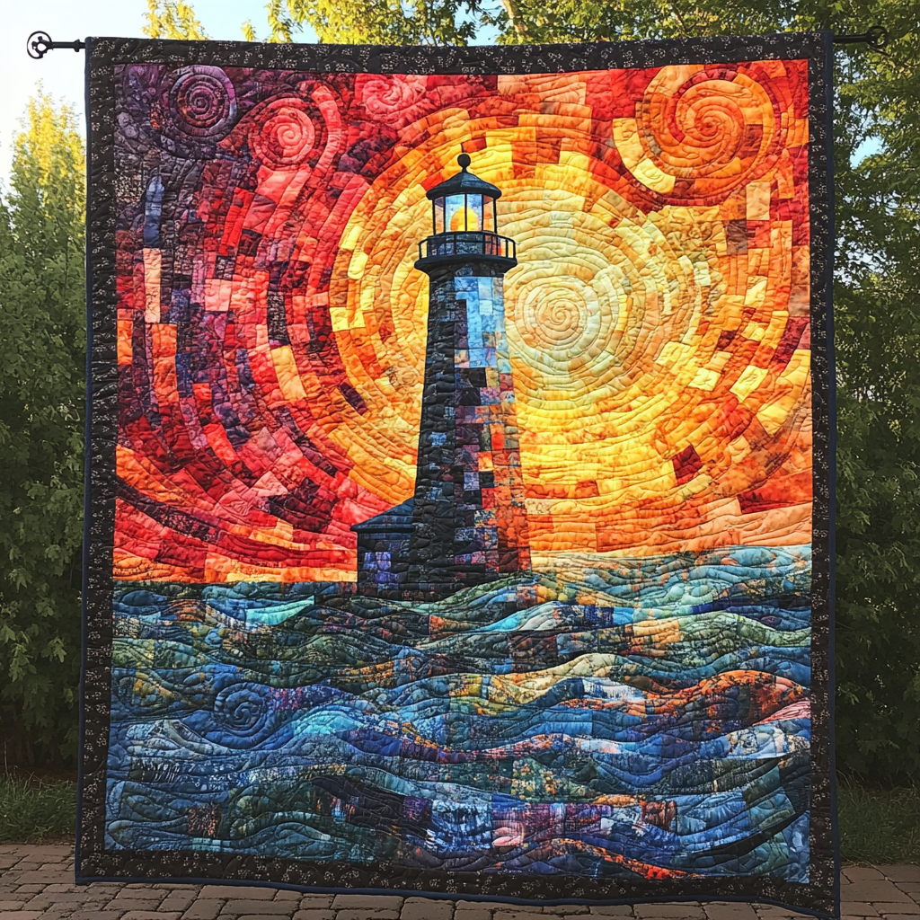 Ocean's Guide Quilted Blanket - Throw (55" x 60")