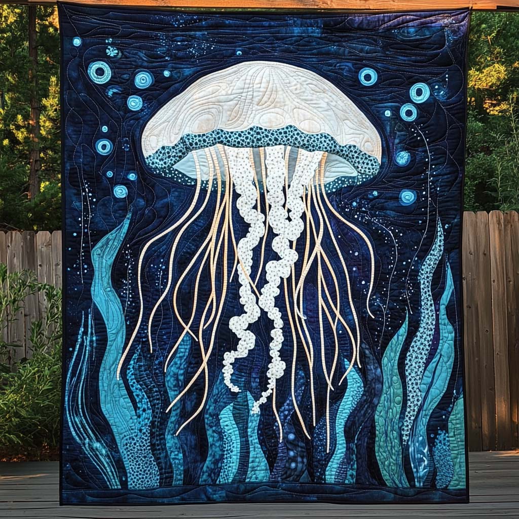 Oceanic Majesty Quilted Blanket - Throw (55" x 60")