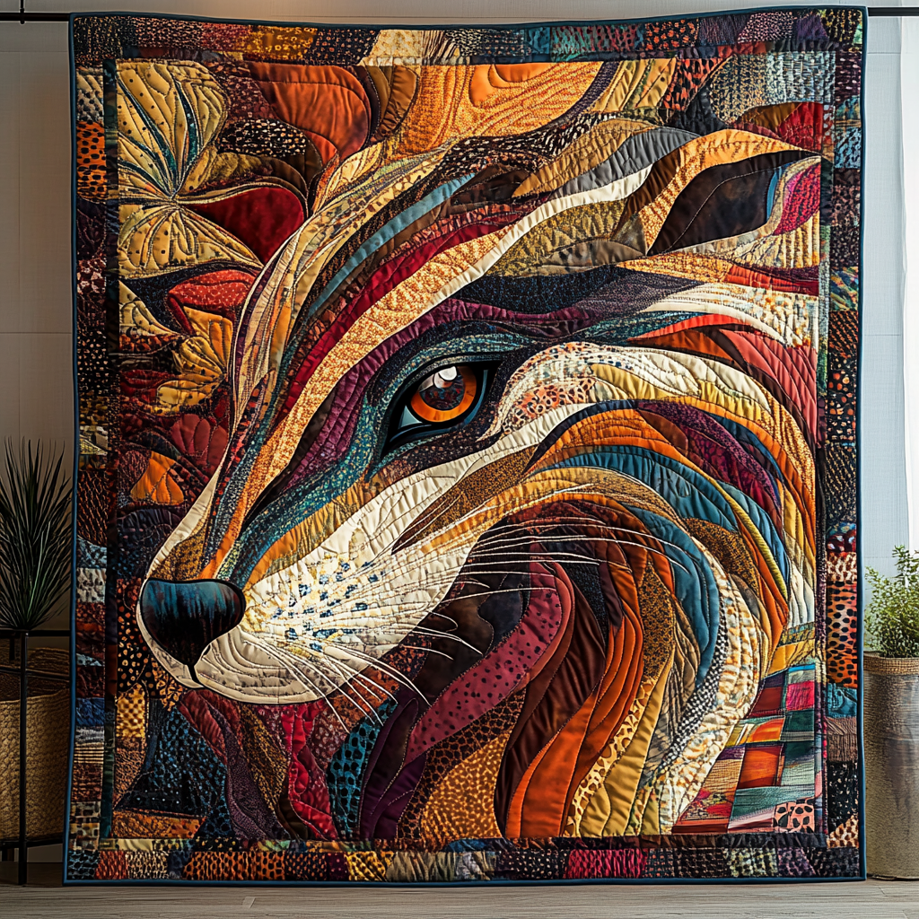 Otter Native Quilted Blanket - Throw (55" x 60")