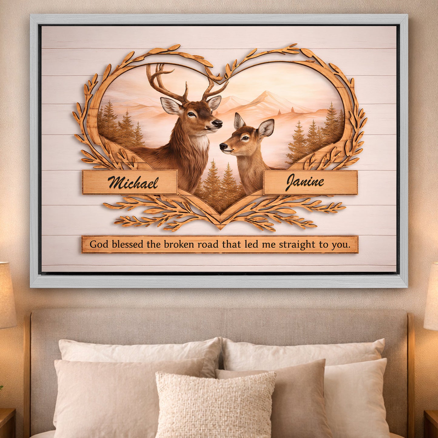 Custom Deer Gift Wall Sign