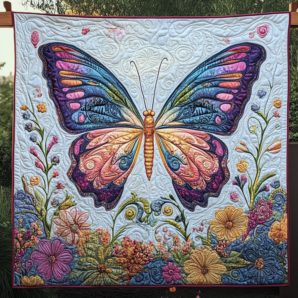 Pastel Wings Serenade Quilted Blanket - Baby (30" x 40")