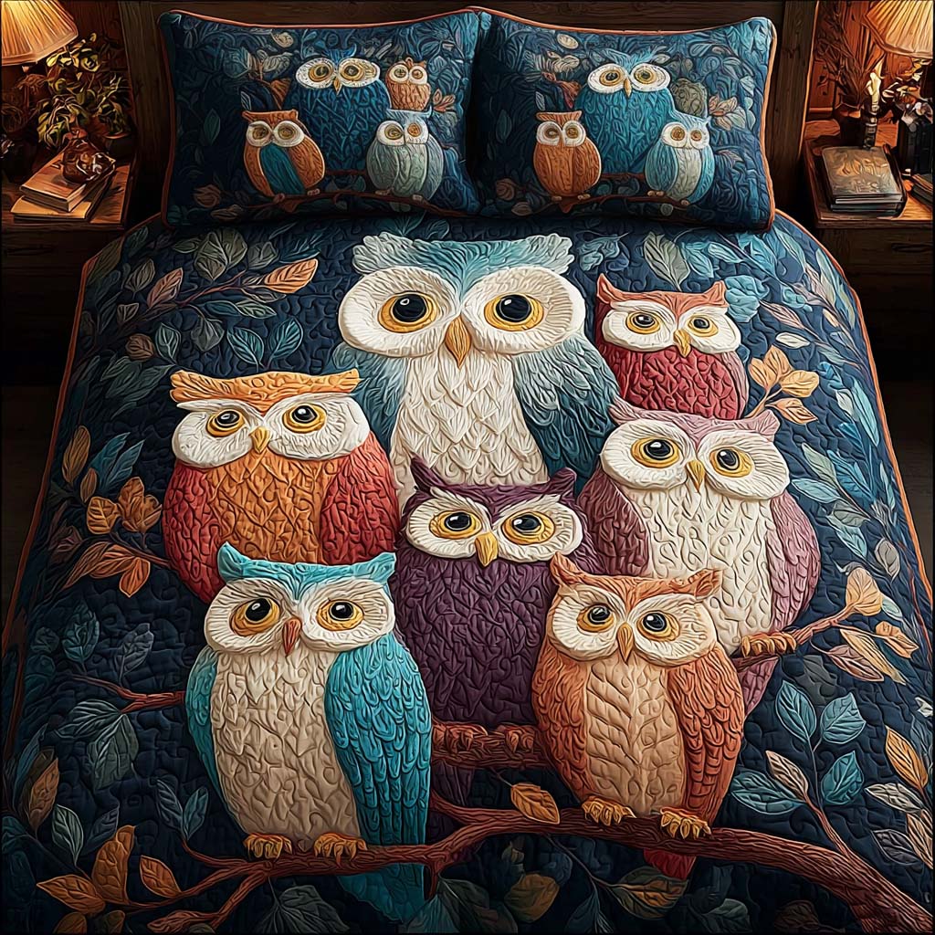 Pastle Garden 3-Piece Quilted Bedding Set - Single (59" x 70")