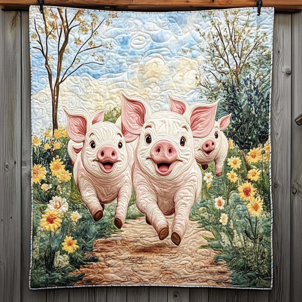 Pasture Pals Quilted Blanket - Throw (55" x 60")