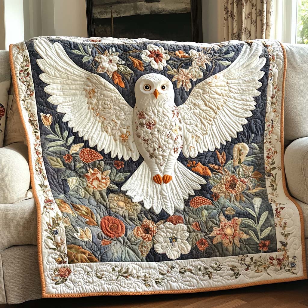 Patched Owl Wisdom Quilted Blanket - Baby (30" x 40") - Pack 1