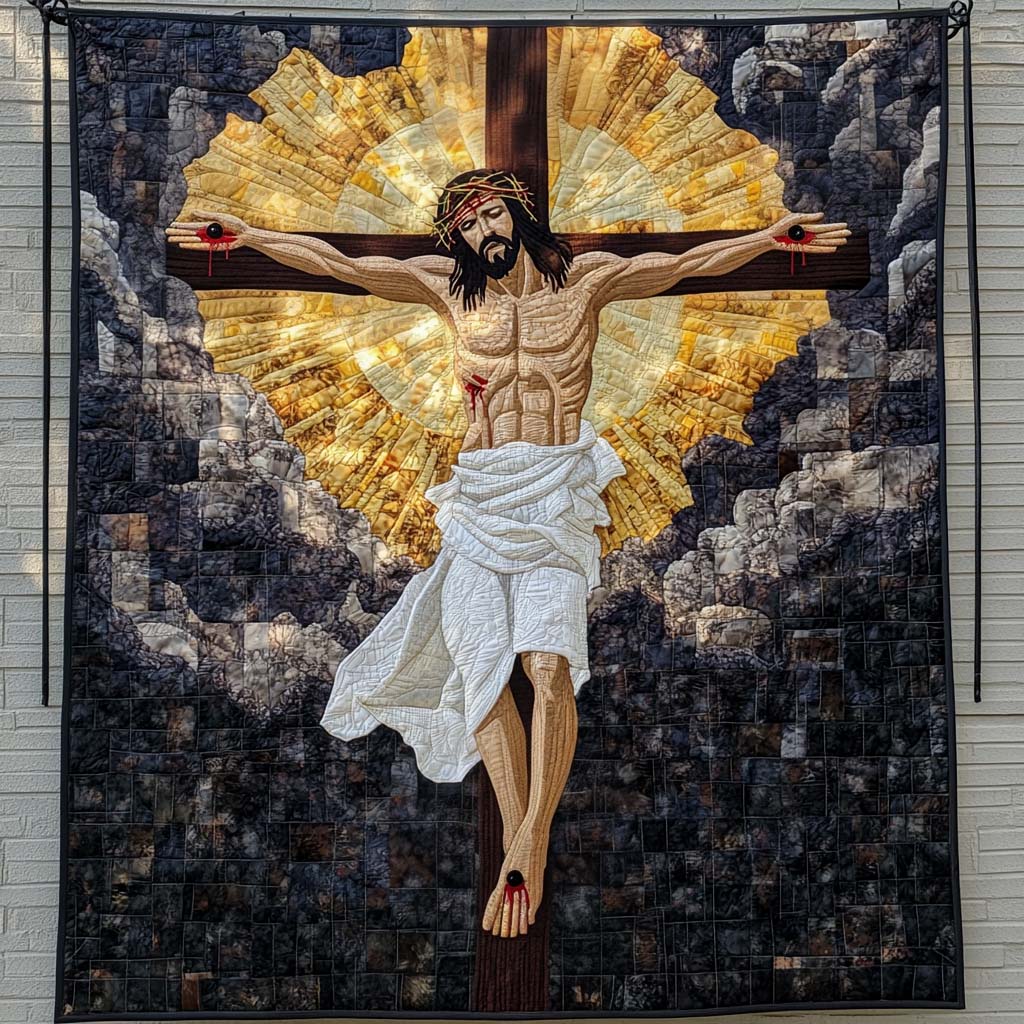 Path of Grace Quilted Blanket - Throw (55" x 60")