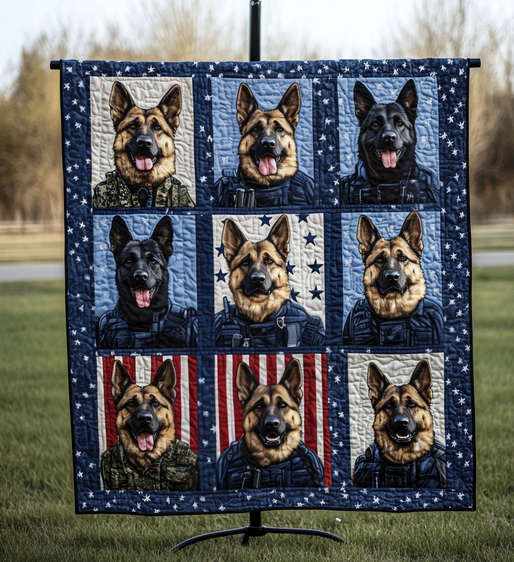Patriot Shepherd Quilted Blanket - Throw (55" x 60")