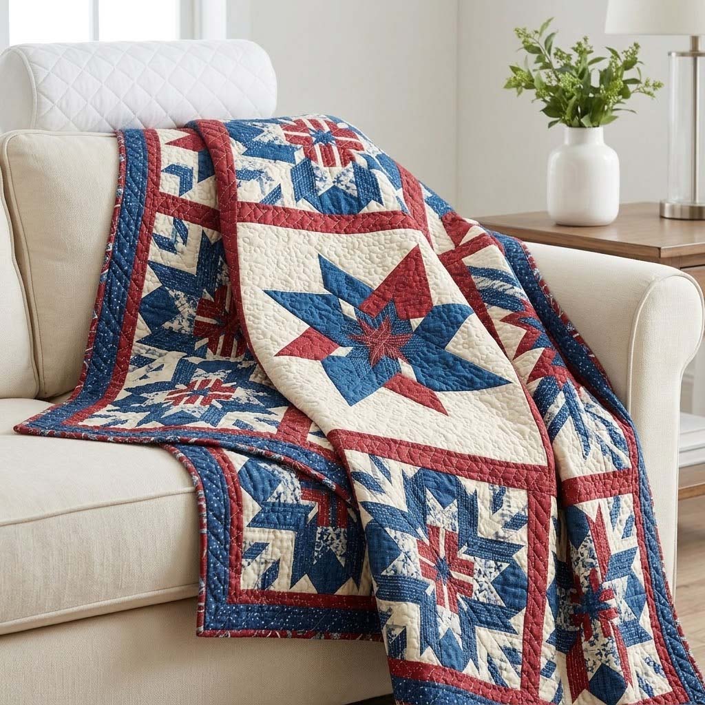 Patriot Plaid Quilted Blanket - Baby (30" x 40") - Pack 1