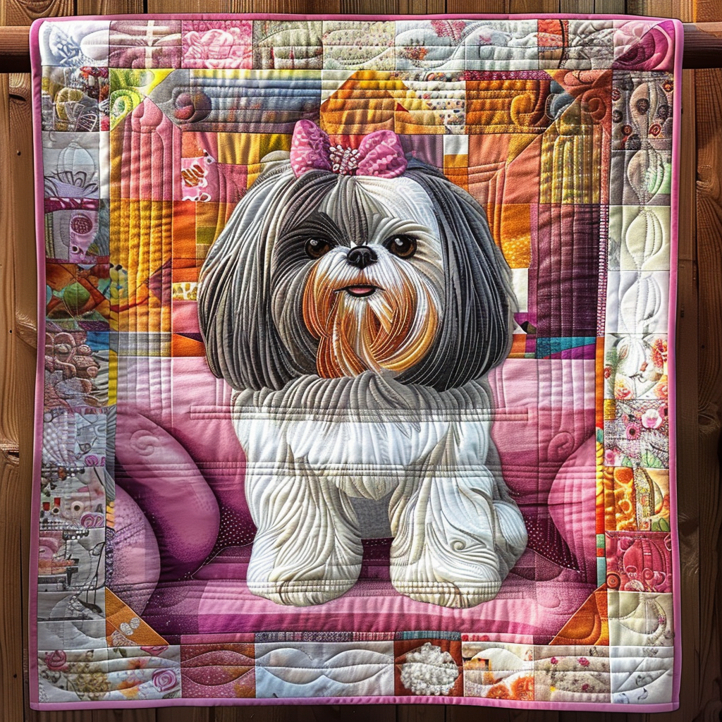 Pawfect Delight Quilted Blanket - Throw (55" x 60")