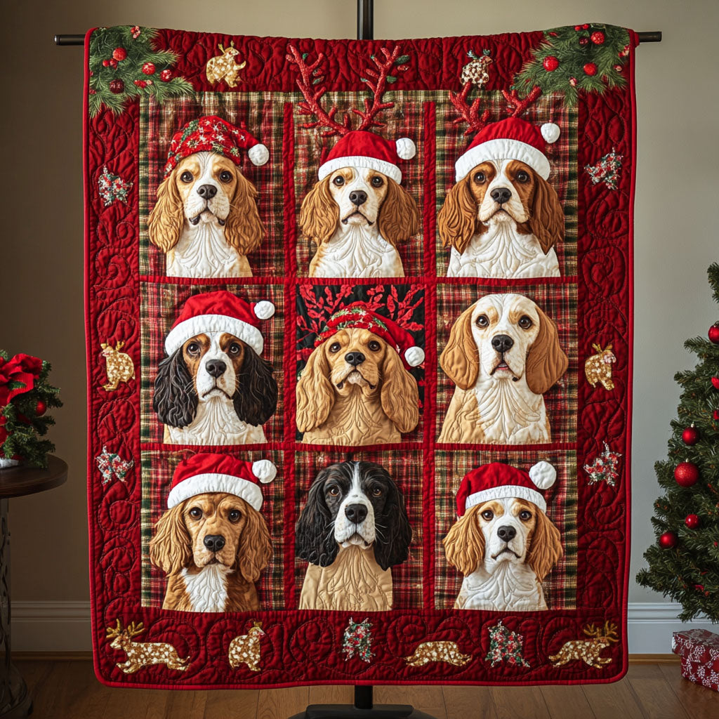 Paws and Joy Quilted Blanket - Throw (55" x 60")