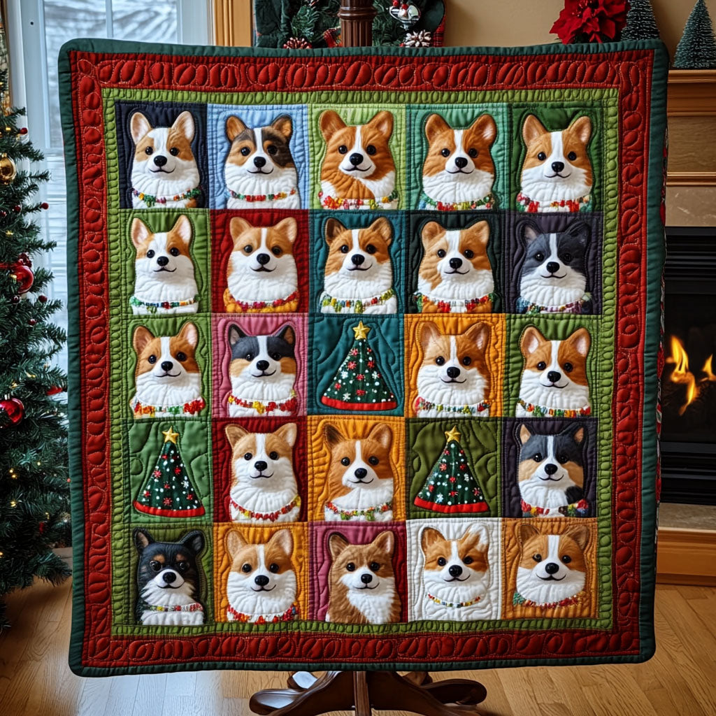 Paws and Presents Quilted Blanket - Throw (55" x 60")