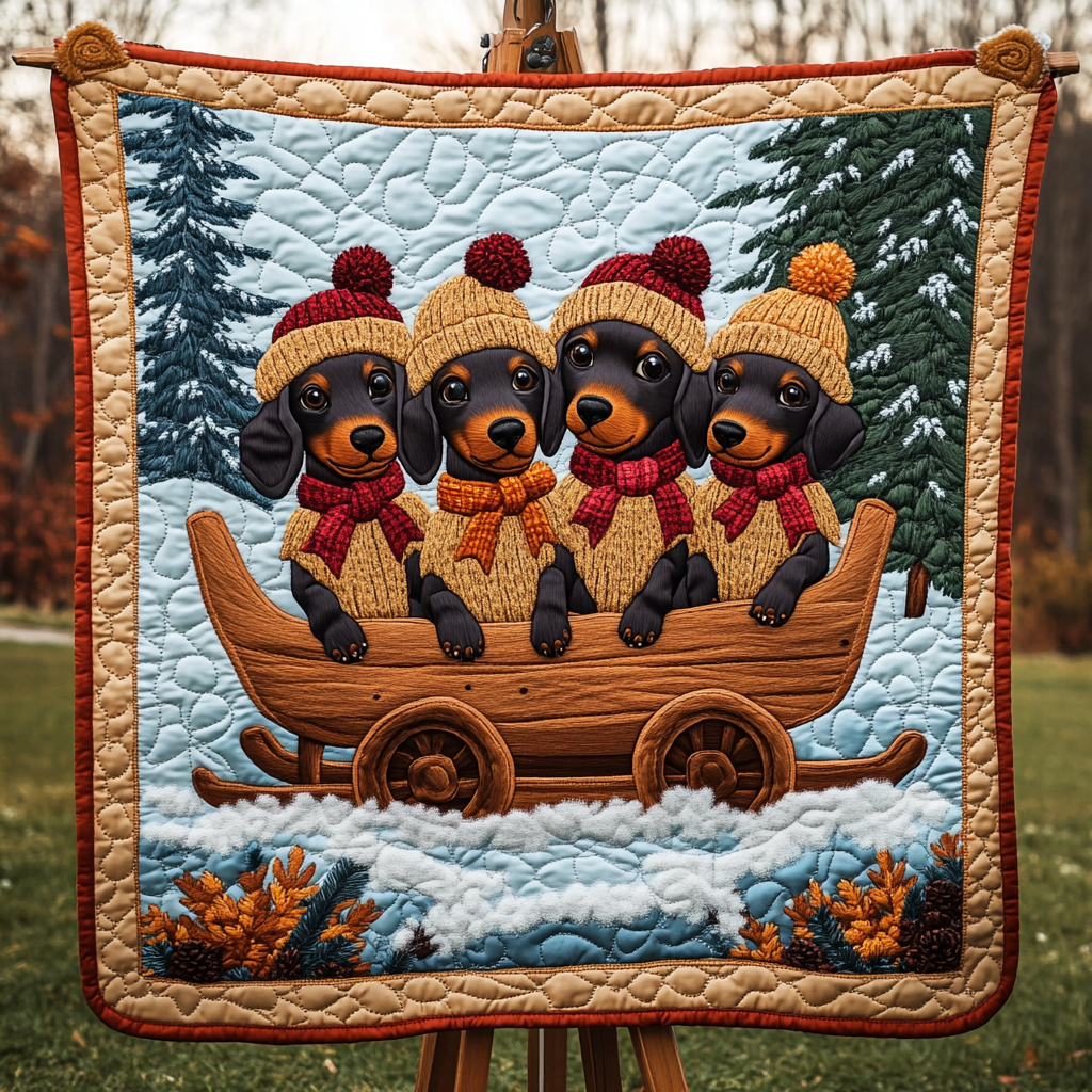 Paws and Snouts Quilted Blanket - Throw (55" x 60")
