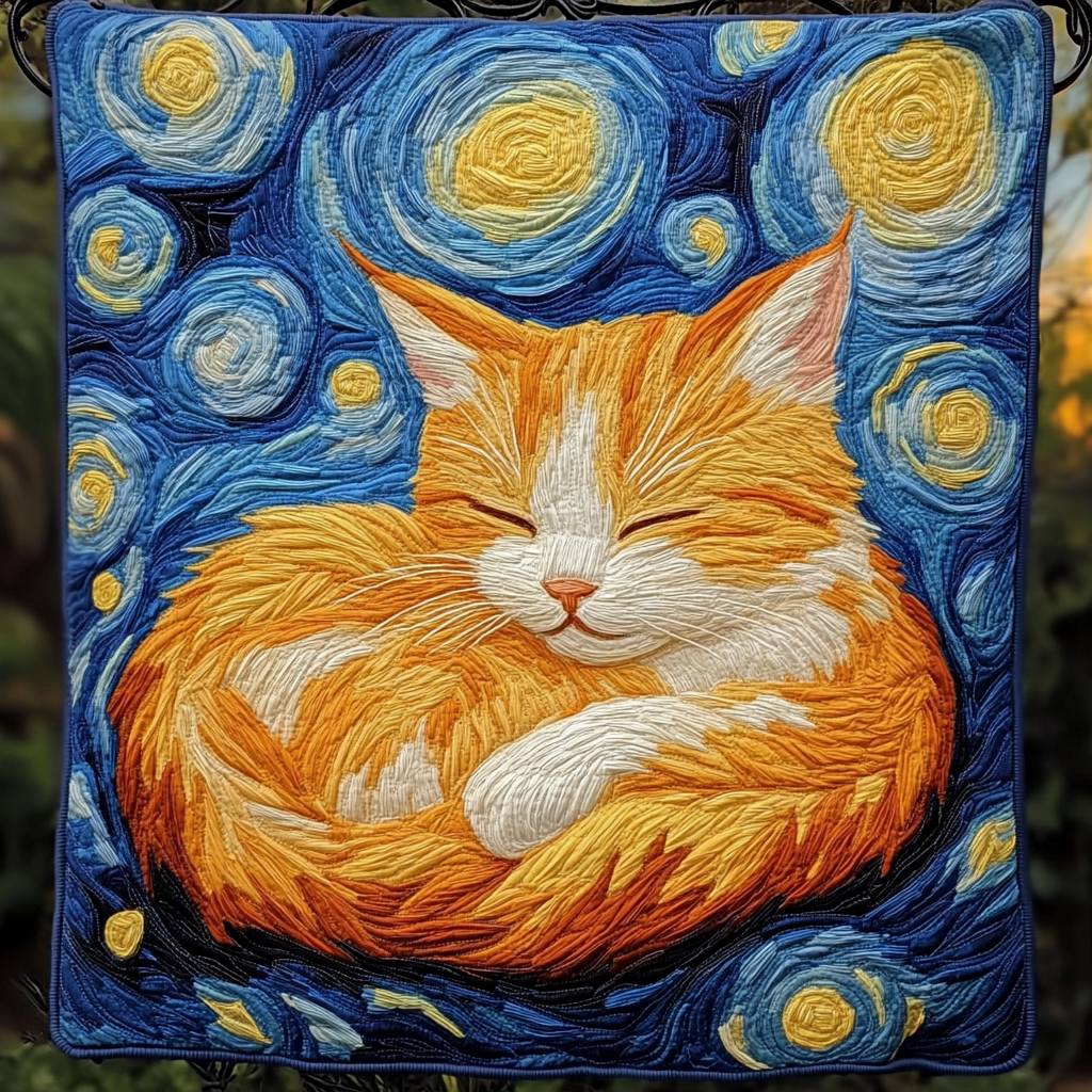 Paws and Whiskers Quilted Blanket - Throw (55" x 60")