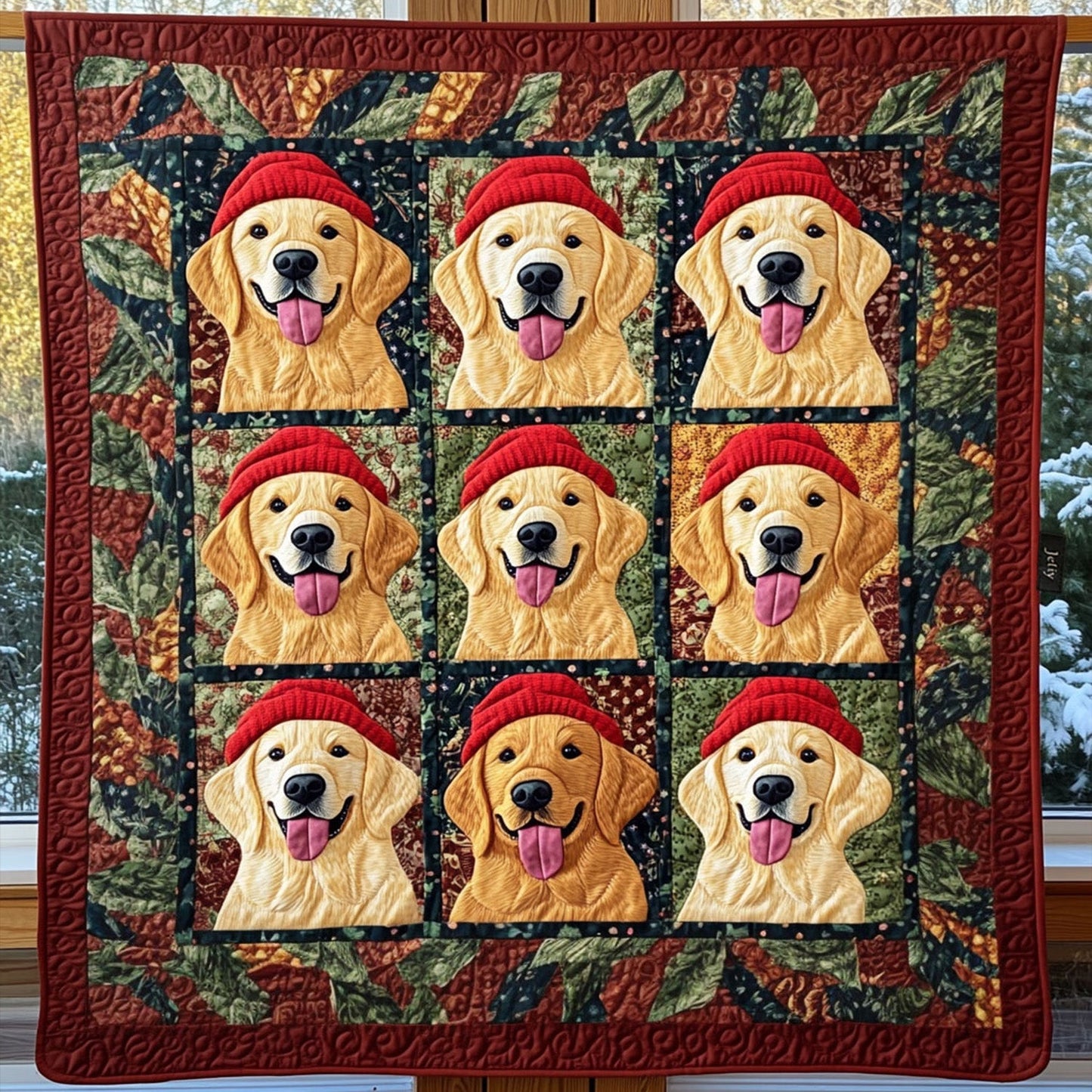 Paws and Snuggles Quilted Blanket - Throw (55" x 60")