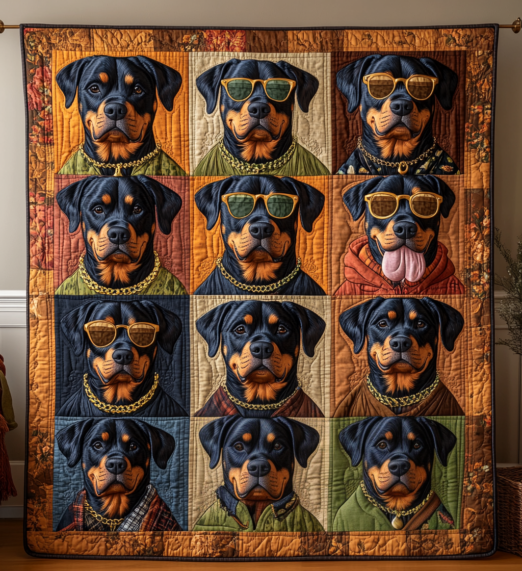 Paws of Valor Quilted Blanket - Throw (55" x 60")