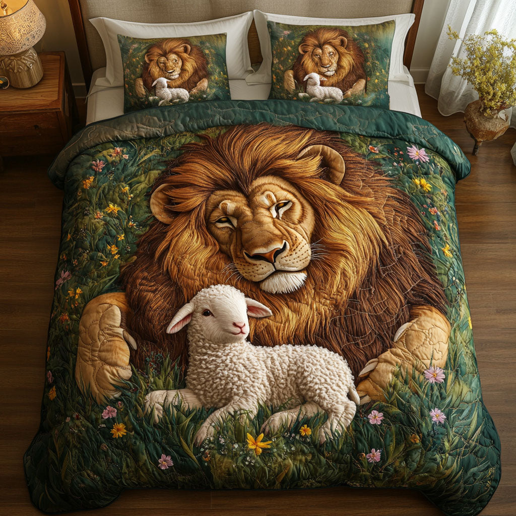 Peaceful Embrace 3-Piece Quilted Bedding Set - Single (59" x 70")